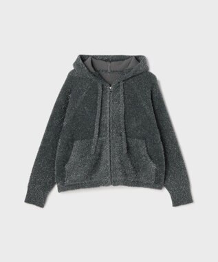 GRACE CONTINENTAL フェザーニットパーカー チャコール