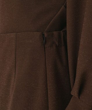 GRACE CONTINENTAL ラメカットスカート ブラウン