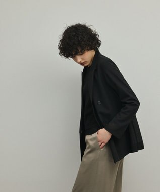 GRACE CONTINENTAL シアーウールジャケット ブラック