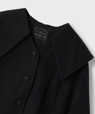 GRACE CONTINENTAL リネンオックスケープジャケット ブラック