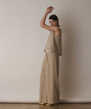 GRACE CONTINENTAL キャミ付レイヤードパンツ ベージュ
