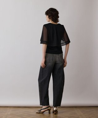 GRACE CONTINENTAL シアーケープカットトップ ブラック