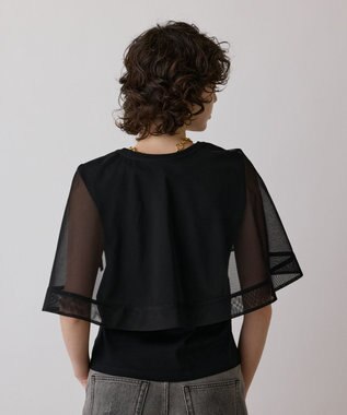 GRACE CONTINENTAL シアーケープカットトップ ブラック