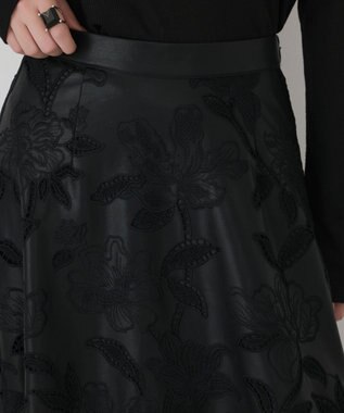 GRACE CONTINENTAL 【イベント店舗・ONLINE STORE先行アイテム】カットワークスカート ブラック