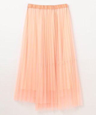 GRACE CONTINENTAL ティアードラップチュールスカート ピンク