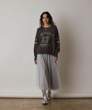 GRACE CONTINENTAL ナンバリングニットトップ グレー