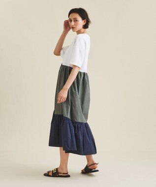 タグ付き　完売品　Diagram タフタコンビシャツワンピース　36 タフタコンビシャツワンピース / GRACE CONTINENTAL | GRACE
