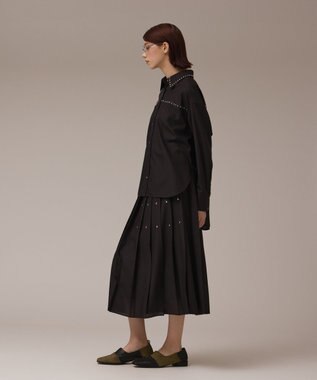 GRACE CONTINENTAL メタルホットフィットシャツ ブラック