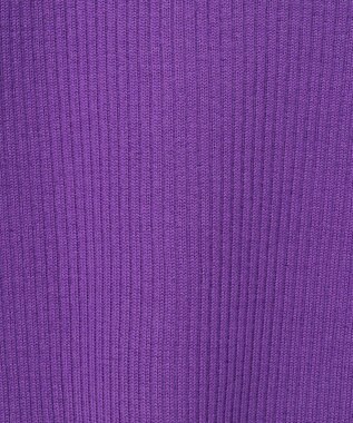 GRACE CONTINENTAL メリノウールリブトップ パープル