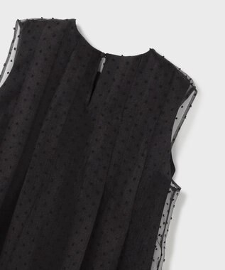 GRACE CONTINENTAL シアージャガードカットトップ ブラック