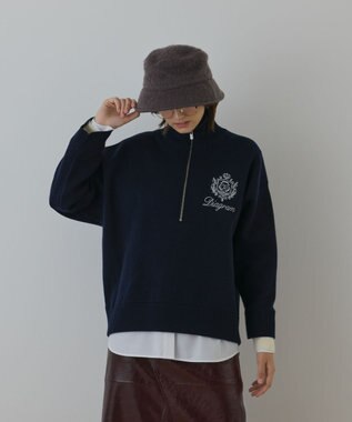 GRACE CONTINENTAL ショートシャギーハット チャコール