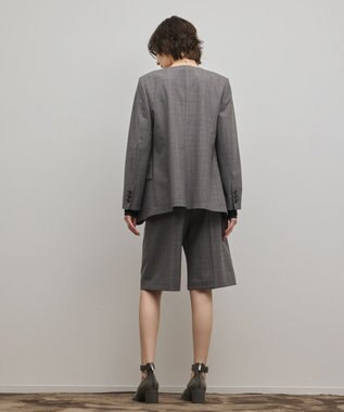 GRACE CONTINENTAL デザインフロントジャケット グレンチェック