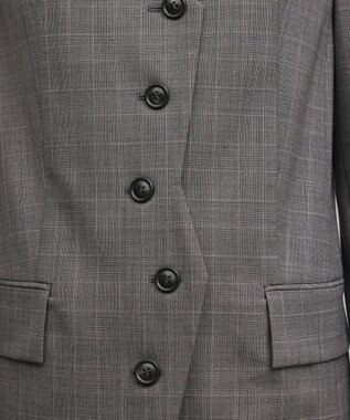 GRACE CONTINENTAL デザインフロントジャケット グレンチェック