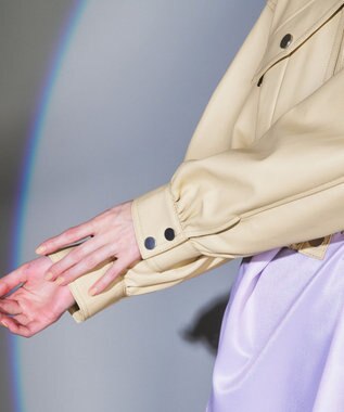 レザーシャツショートジャケット / GRACE CONTINENTAL | GRACE レザーシャツショートジャケット / GRACE CONTINENTAL | GRACE