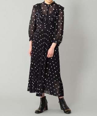 ドットプリントシフォンワンピース Grace Continental Grace Continental グレースコンチネンタル 通販