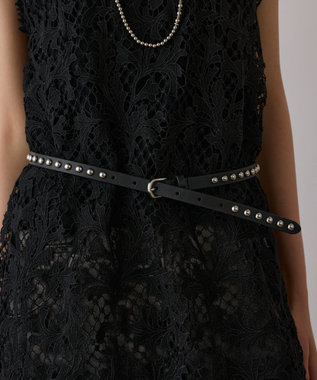 GRACE CONTINENTAL スタッズベルト ブラック