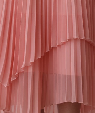 GRACE CONTINENTAL イレギュラープリーツスカート ピンク