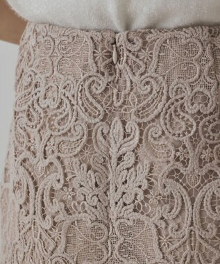 GRACE CONTINENTAL レ－スタイトスカート ベージュ