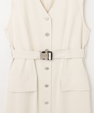 GRACE CONTINENTAL ベルト付ジャンパースカート キナリ