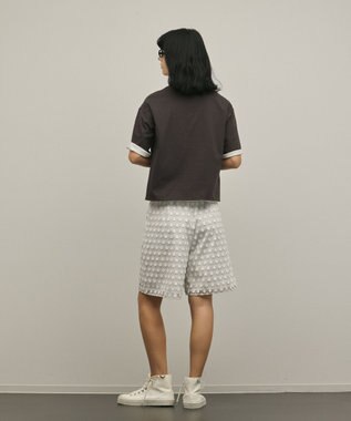 GRACE CONTINENTAL レイヤードロゴＴシャツ チャコール