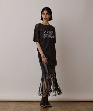 GRACE CONTINENTAL クラッシュロゴTシャツ チャコール