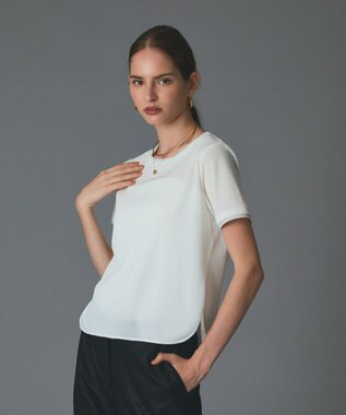 GRACE CONTINENTAL シアーテレコカットトップ ホワイト