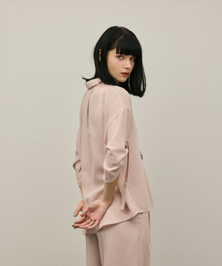 GRACE CONTINENTAL ロールアップスリーブトップス ピンク