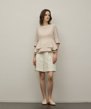 GRACE CONTINENTAL ツイードタックショートパンツ