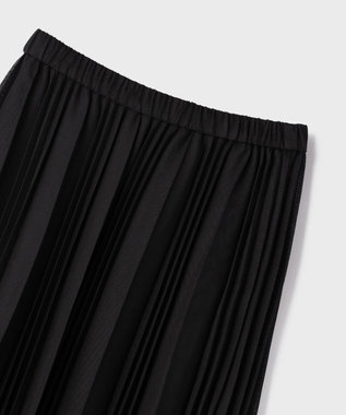GRACE CONTINENTAL メッシュプリーツスカート ブラック