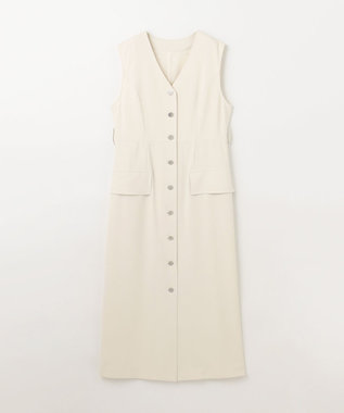 GRACE CONTINENTAL ベルト付ジャンパースカート キナリ