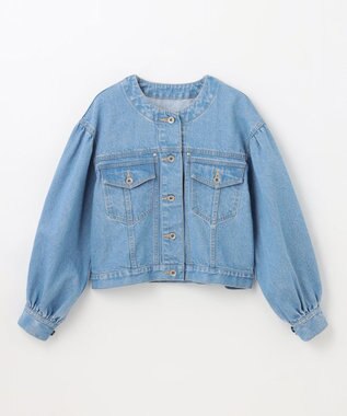 ノーカラーデニムジャケット | AND ON JIONE STORE（アンドオン