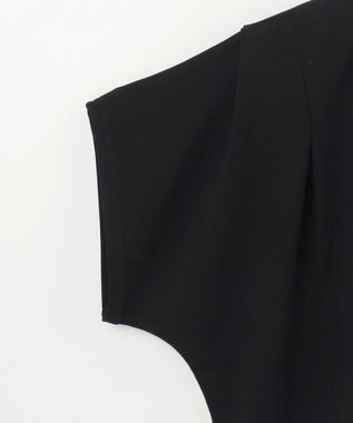 GRACE CONTINENTAL タックショートトップ ブラック