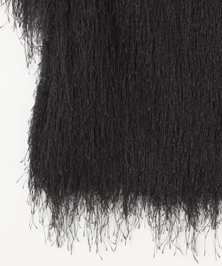 GRACE CONTINENTAL フリンジトップ ブラック