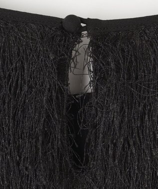 GRACE CONTINENTAL フリンジトップ ブラック