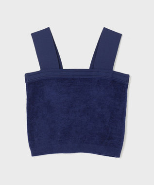 GRACE CONTINENTAL モールニットベアトップ ネイビー