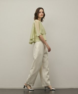 GRACE CONTINENTAL シアーケープニットカーディガン