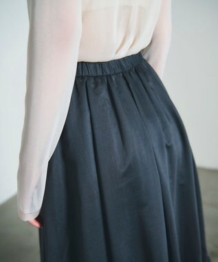 GRACE CONTINENTAL ティアードボリュームスカート グレー