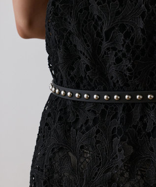 GRACE CONTINENTAL スタッズベルト ブラック