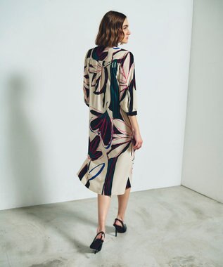 GRACE CONTINENTAL キカラインフラワーワンピース キナリ