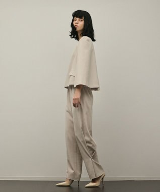 GRACE CONTINENTAL トリアセケープスリーブジャケット ベージュ