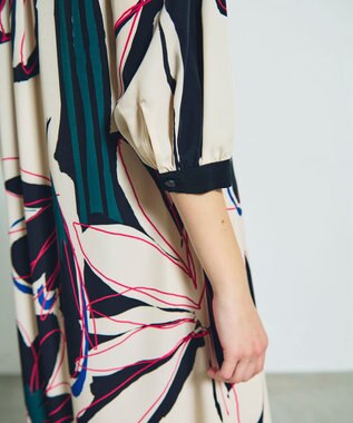 GRACE CONTINENTAL キカラインフラワーワンピース キナリ