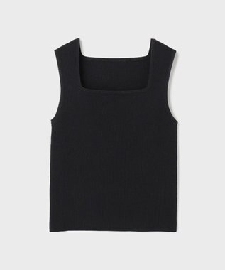 GRACE CONTINENTAL ブライトニットノースリーブ ブラック