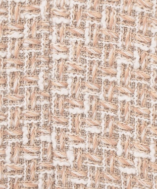 GRACE CONTINENTAL ツイードコンビミニワンピース ベージュ