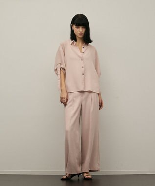 GRACE CONTINENTAL ロールアップスリーブトップス ピンク