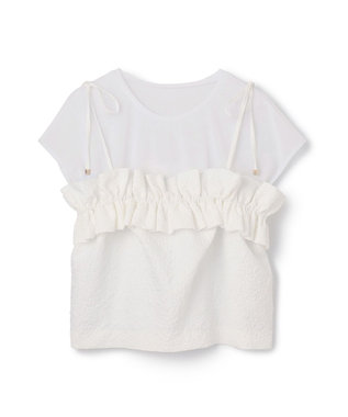 GRACE CONTINENTAL ビスチェチュールトップ ホワイト