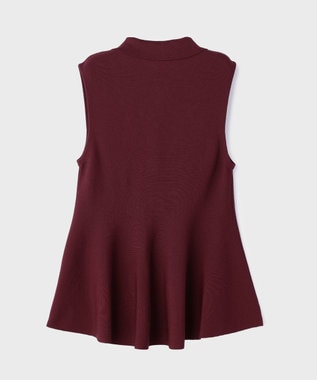 GRACE CONTINENTAL ビジューニットベスト ボルドー