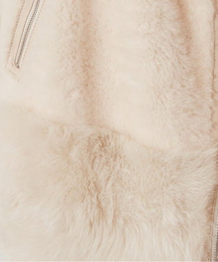 GRACE CONTINENTAL ムートンライダースコート キナリ