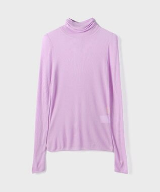 GRACE CONTINENTAL シアーリブニットトップ ピンク