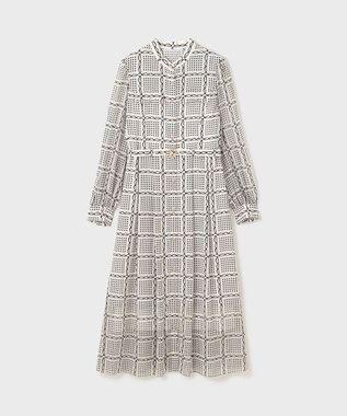 GRACE CONTINENTAL チェーンチェックプリントワンピース キナリ