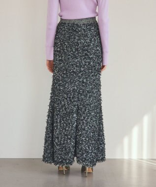 GRACE CONTINENTAL ツイーディーニットスカート ブラック